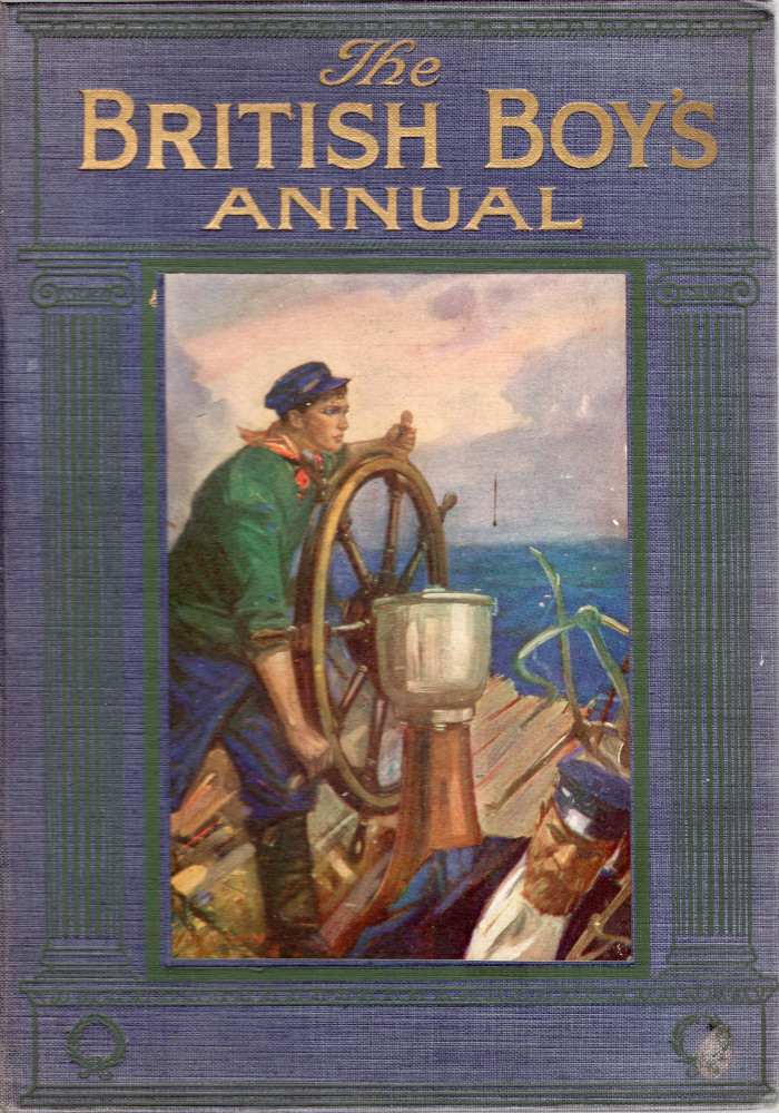 sailor at ship's wheel